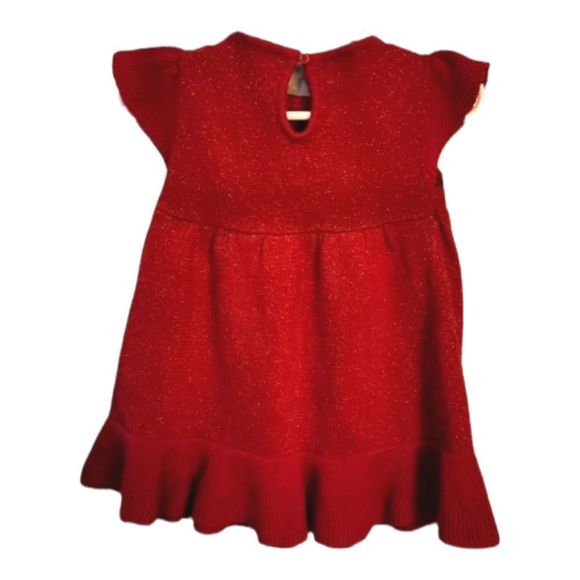 CHEROKEE Girl Red Sweater Dress size 9 mos. - Picture 3 of 5